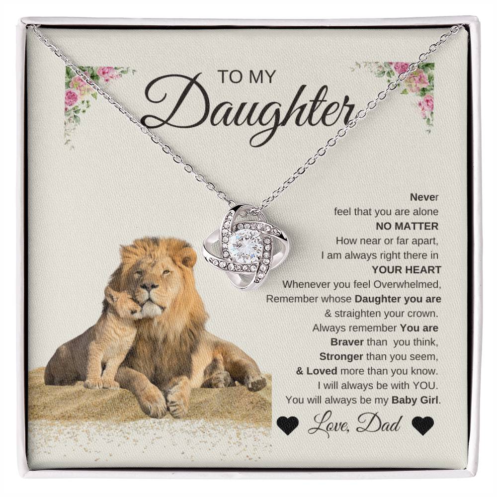 To My Daughter: Heartfelt Necklace & Message from Dad – Perfect Father-Daughter Gift