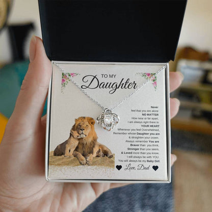 To My Daughter: Heartfelt Necklace & Message from Dad – Perfect Father-Daughter Gift